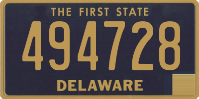 DE license plate 494728