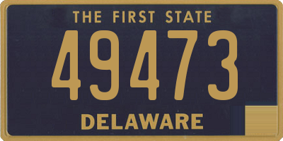 DE license plate 49473