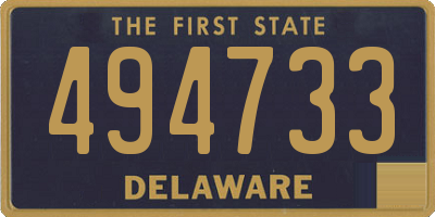 DE license plate 494733