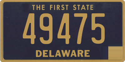DE license plate 49475