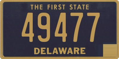 DE license plate 49477