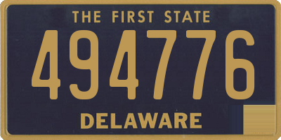 DE license plate 494776