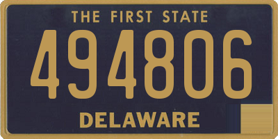 DE license plate 494806