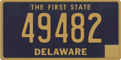 DE license plate 49482