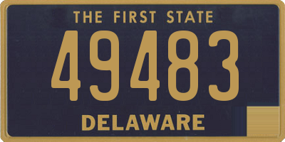 DE license plate 49483