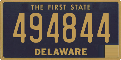DE license plate 494844