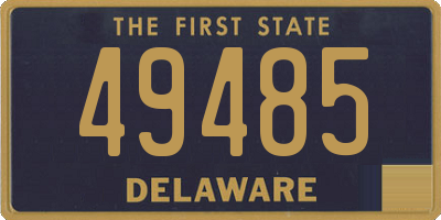 DE license plate 49485