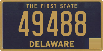 DE license plate 49488