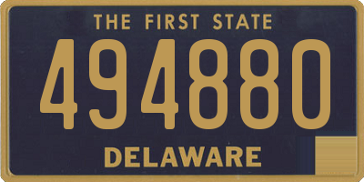 DE license plate 494880