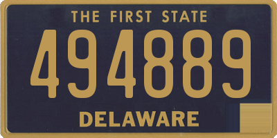DE license plate 494889