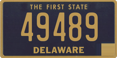 DE license plate 49489