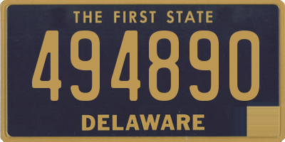 DE license plate 494890