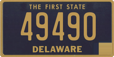 DE license plate 49490