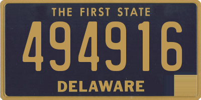 DE license plate 494916