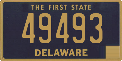 DE license plate 49493