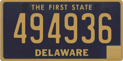 DE license plate 494936