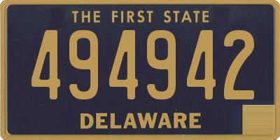 DE license plate 494942