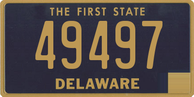 DE license plate 49497