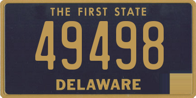 DE license plate 49498