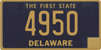 DE license plate 4950