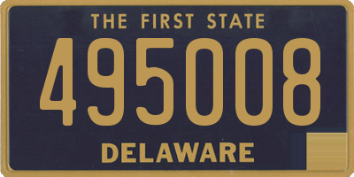 DE license plate 495008
