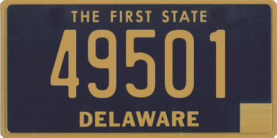 DE license plate 49501