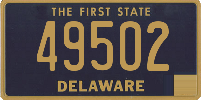 DE license plate 49502