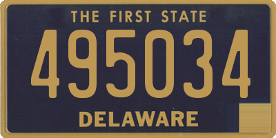 DE license plate 495034