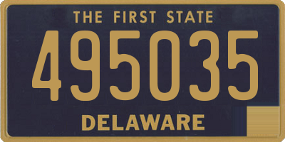 DE license plate 495035