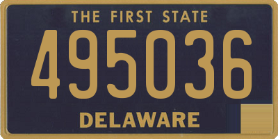 DE license plate 495036