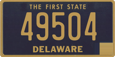 DE license plate 49504
