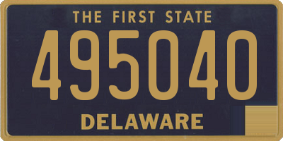 DE license plate 495040