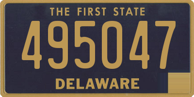 DE license plate 495047