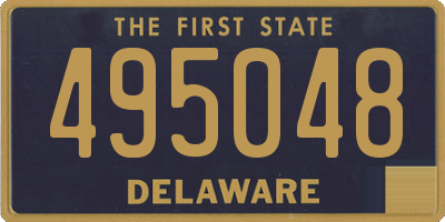 DE license plate 495048