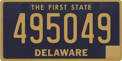 DE license plate 495049