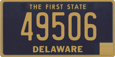 DE license plate 49506