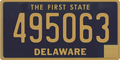 DE license plate 495063