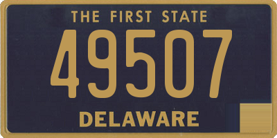 DE license plate 49507