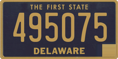 DE license plate 495075
