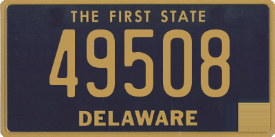 DE license plate 49508