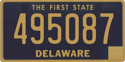 DE license plate 495087