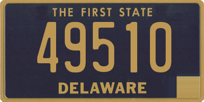 DE license plate 49510