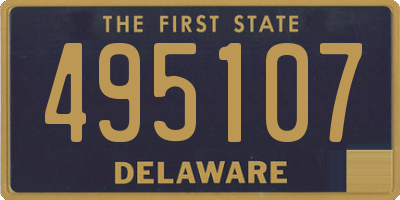 DE license plate 495107