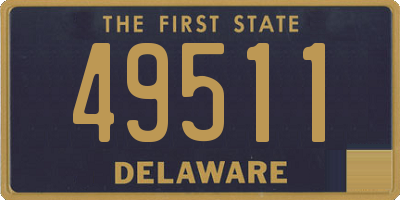 DE license plate 49511