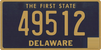 DE license plate 49512