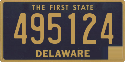 DE license plate 495124