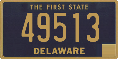 DE license plate 49513