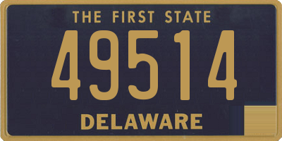 DE license plate 49514