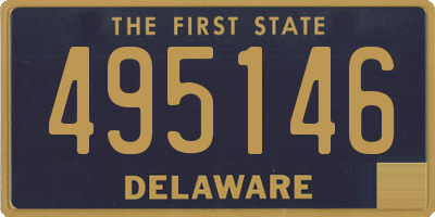 DE license plate 495146