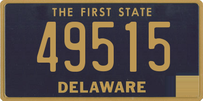 DE license plate 49515